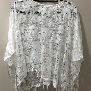 White Lace Poncho